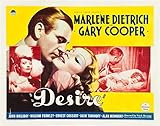 Posterazzi EVCMMDDESIEC008LARGE Desire, from Left, Gary Cooper, John Halliday, Marlene Dietrich On...