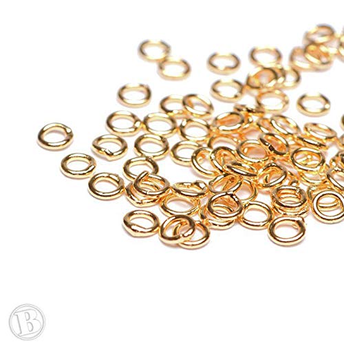 Preisvergleich Produktbild Beads Unlimited Ring goldfarben 5 mm