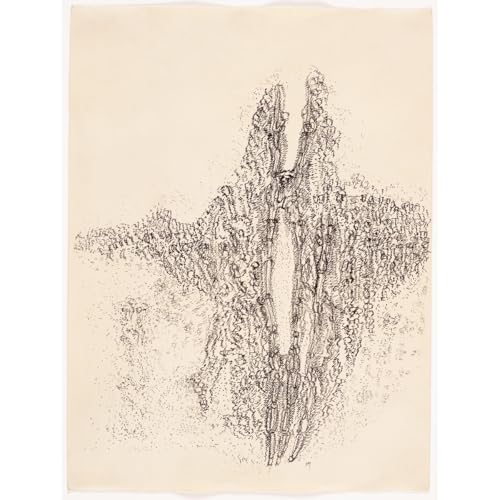 Impression artistique Henri Michaux toile enroulée ARTICULOZY grand tableau moderne 101x127