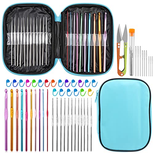 IMZAY 54 Pcs Crochet Needles Set, Crochet Hooks...