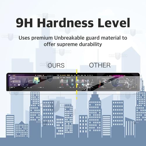 Gear Guard Screen Protector For Mahindra XEV 9E Full Screen Infotainment System Protection Film with Microfiber Cloth - Clear