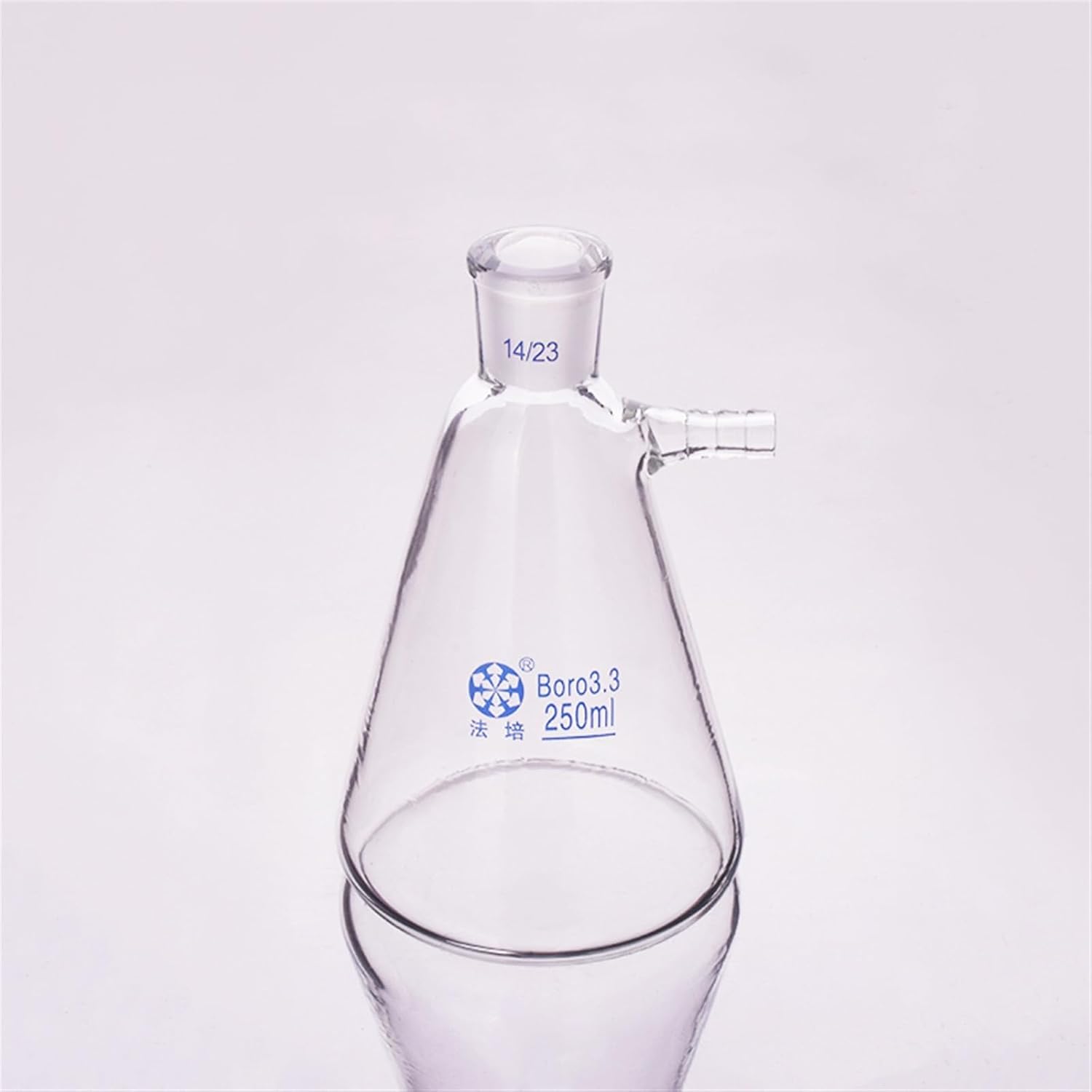Filtering Flask with Side Tubulature,5ml-250ml,Ground Mouth 14/23,Triangle with tubules,Filter Erlenmeyer Bottle(150ml)