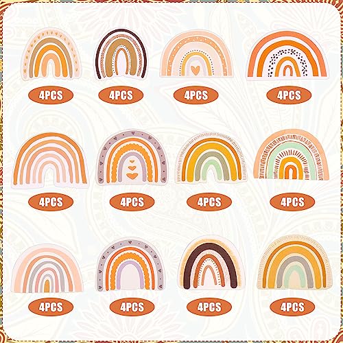 48pz Toppers Torta Boho, Carino Colorato Toppers