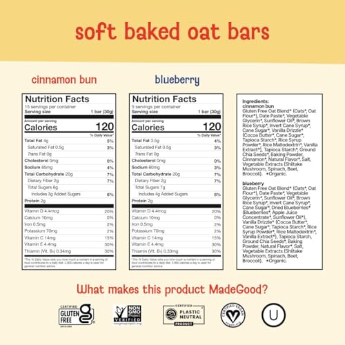 Image of MadeGood Chewy Granola Bars Variety Pack, 36-Pack Snack Bars