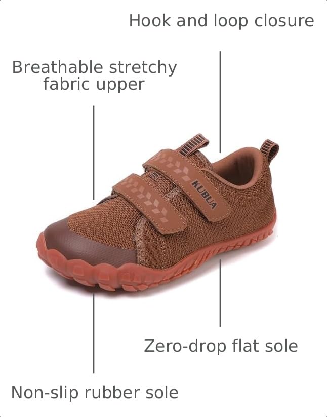 Image of KUBUA Barefoot Shoes for Kids Boys Girls Wide Toe Box Zero Drop Sneakers | Minimalist, Lightweight Comfortable Fit, Breathable, Walking, Hiking, Tennis, Play, Daily Wear, Toddler, Little Kid, Big Kid