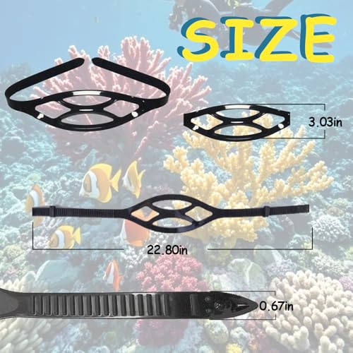 image for Generic 2PCS Silicone Replacement Universal Dive Scuba Mask Strap Swim