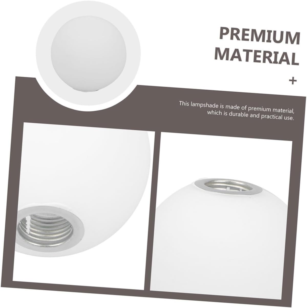 Frosted Glass Ball Lampshade Globe Light Cover for Living Room Ceiling