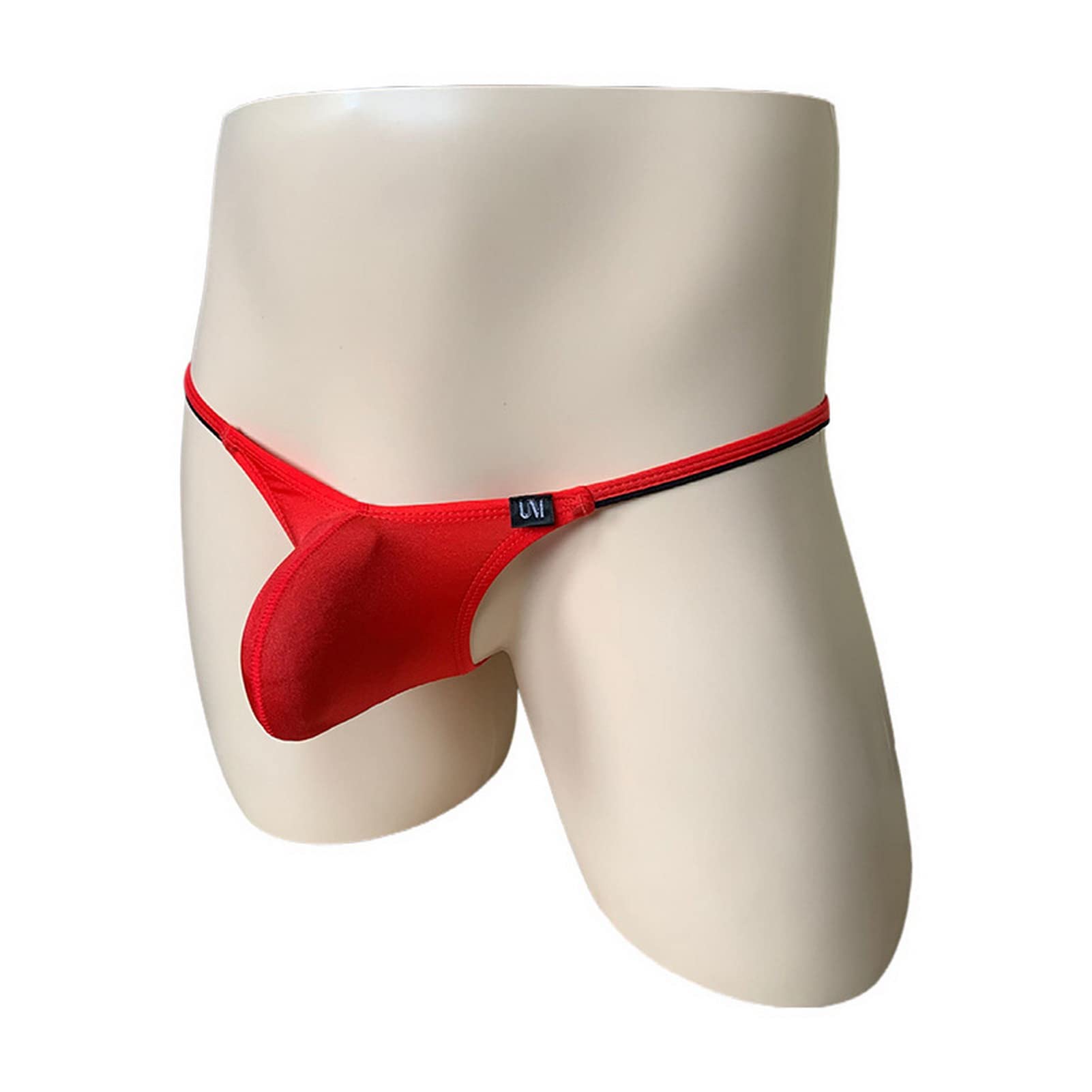 Faringoto Tanga de cintura baja para hombre, lencería delgada para hombre (paquete de 5)