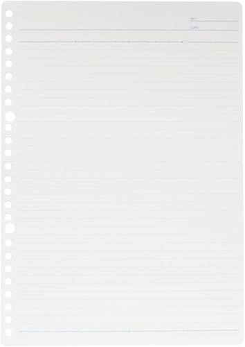 Miniatura 2 de Maruman L1201H B5 - Hojas sueltas, rayadas, 0.2 pulgadas (0.236 in), 100 hojas, juego de 5