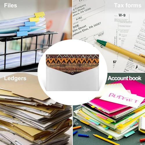 Fournitures de bureau : trieur A4 à compartiments motif tissu africain - 4