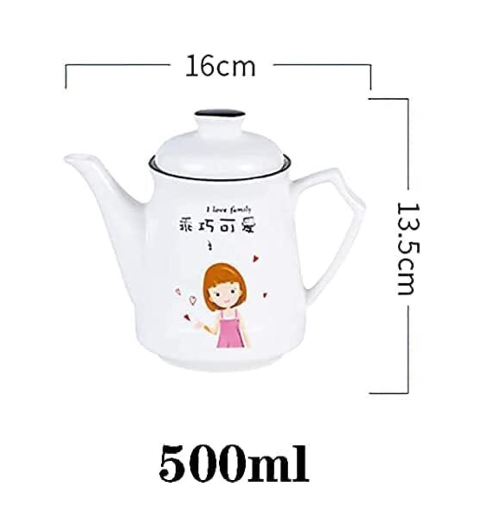 Dosificador de Aceite y Vinagre Botellas dispensadoras de vinagre de aceite de oliva de 500 ml, botella de condimento de vinagrera líquida de mesa de cerámica for cocina a prueba de polvo cocinando