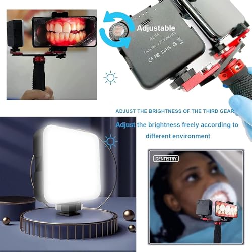Luz de fotografía dental, luz LED profesional de relleno para cámara oral, video fotográfico en odontología
