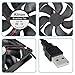 Alinan 4pcs 120x120x25mm 5V USB Fan 2000RPM 66.3CFM 31.5dBA Computer & Electronics Cooling Fan