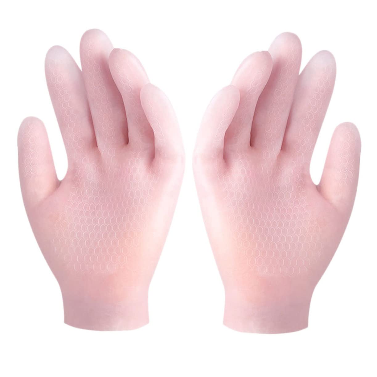 MUSISALY Elastic Moisturizing Gloves for Hand Care Non-Slip Manicure Dry Skin-Friendly Comfortable Long Serving Life
