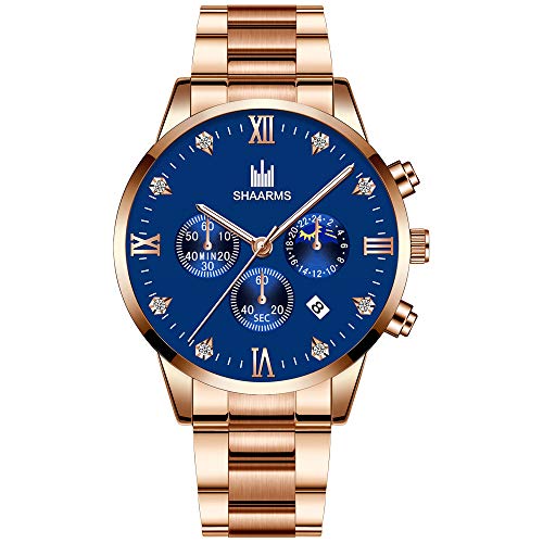 Relojes nuevos para Hombres Relojde Moda para Hombre Relojde Pulsera de Cuarzo...