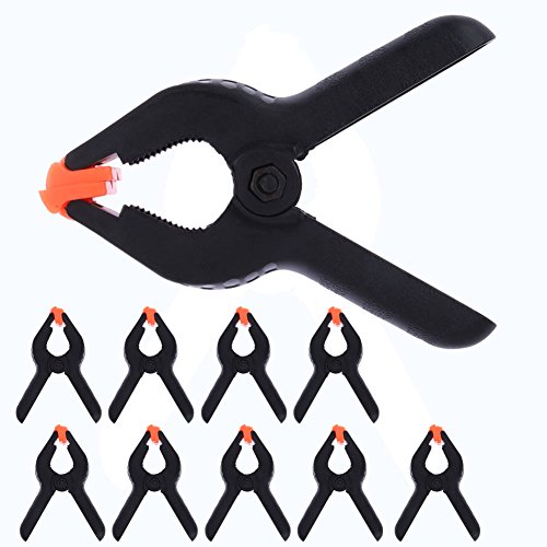 Lot de 10 Pinces à Ressort en Nylon Résistantes, Noir , 110 mm Cover
