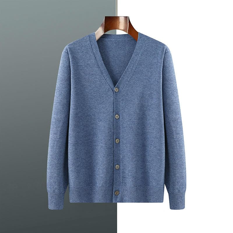 Cardigan homme en tricot doux et ample style décontracté - 2