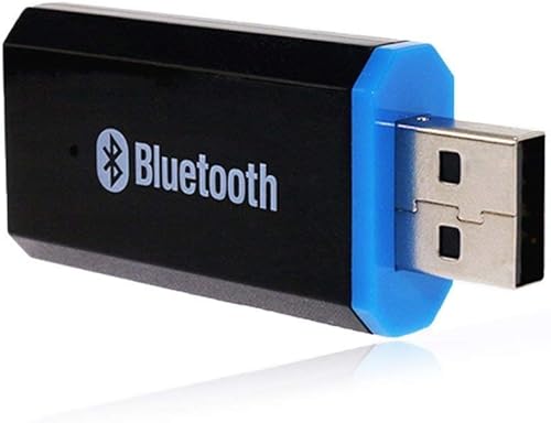 Adaptador de receptor Bluetooth USB, adaptador de audio inalámbrico de 0.138 in, kit de automóvil, receptor de música para el sistema de sonido