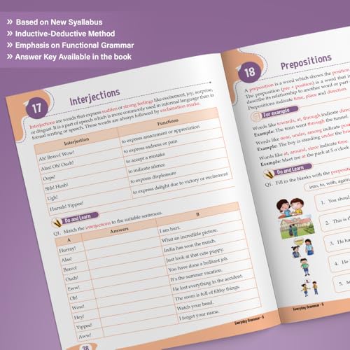 Image of Woodsnipe English Grammar and Writing Skills Book for Class 5, Age 10 to 11 Years| Practical Approach| Master Reading, Writing and Language Skills | Multiple Type Questions with Answer Keys
