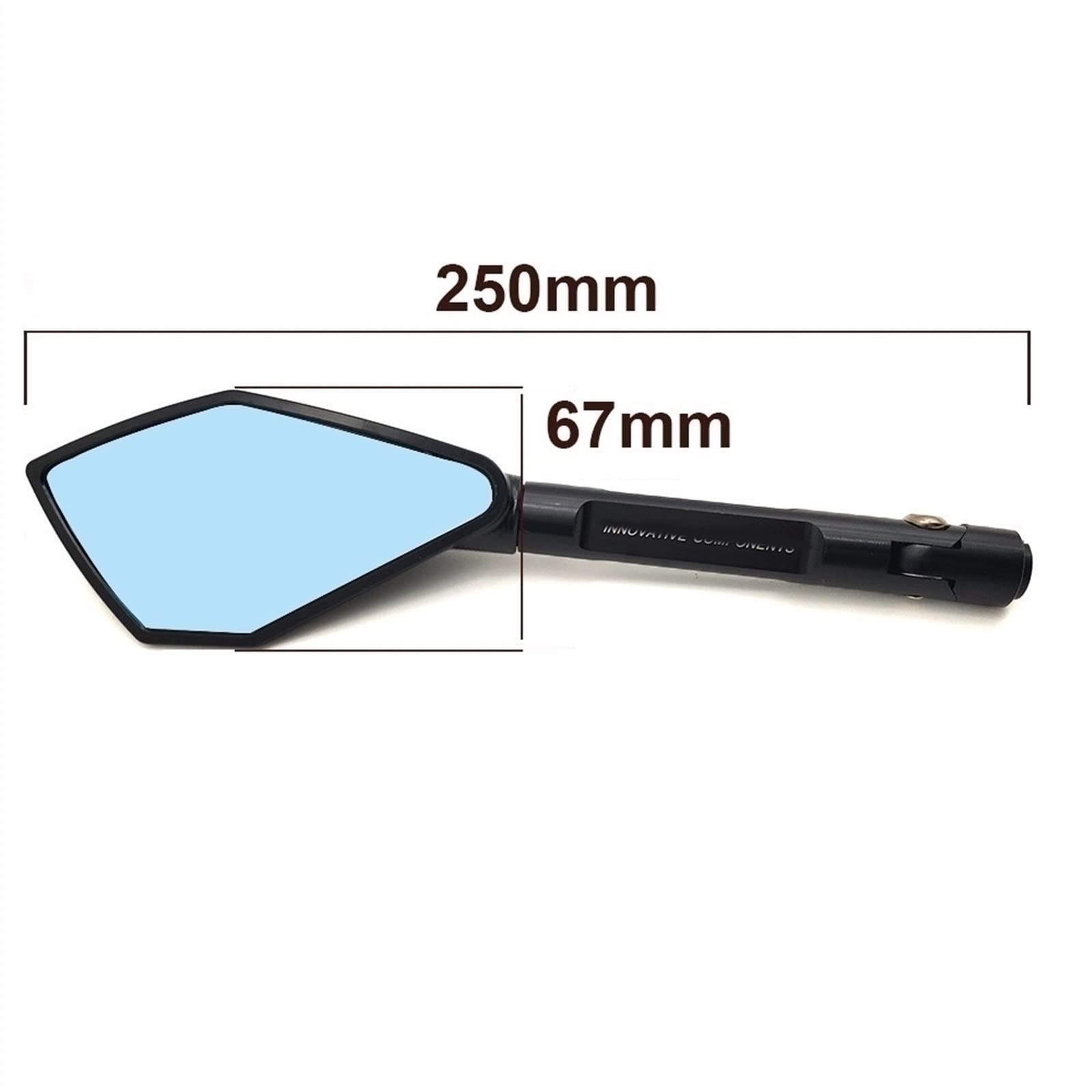 Rétroviseur Rétroviseurs De Moto pour Benelli Leoncino 500 TRK 502 pour Hyosung Gt650r Rétroviseurs De Guidon De Moto en Aluminium Bleu Pièce De Moto (Color : Rot)