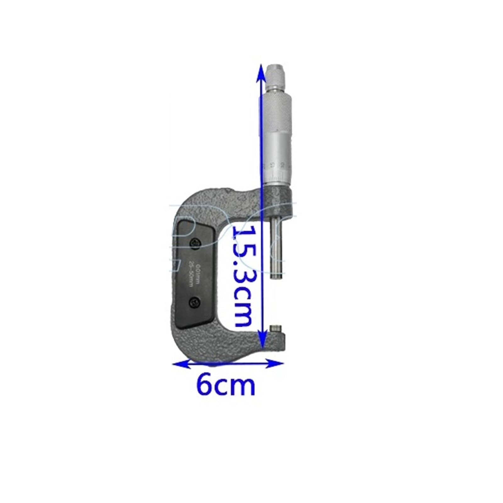 Mikrometr zewnętrzny 25-50 mm 0,01 mm suwmiarka przyrząd pomiarowy
