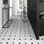 SOMERTILE Betera Jet Blanco 13-1/8"" x 13-1/8"" Ceramic Floor and Wall Tile (9 tiles/11.18 sqft.)", Black/White (FEM13BTB)