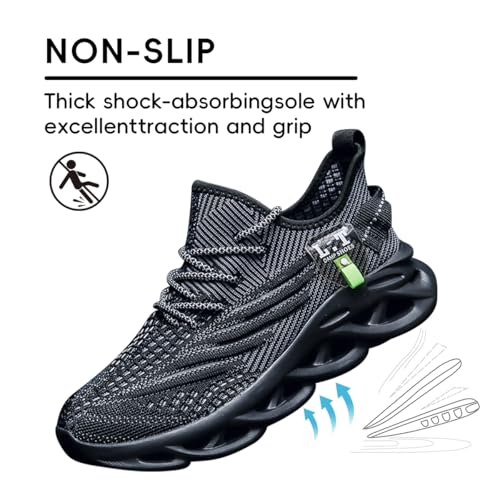 Image of FUJEAK Men Running Shoes Men Casual Breathable Walking Shoes Sport Athletic Sneakers Gym Tennis Slip On Comfortable Lightweight Shoes