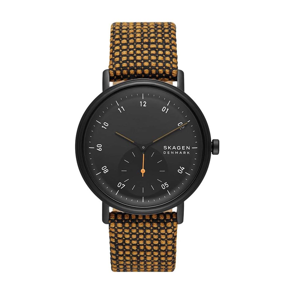 Skagen Kuppel Two-Hand Sub-Second Brown Kvadrat Wool Watch - SKW6895