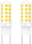 G8 Led Bulb Dimmable for GE Microwave Oven, 120V 50W Kitchen Over Stove Light/Surface Light Bulb for GE Over The Range Microwave Hood, Replaces WB08X10057 WB08X10051, 5W 500LM Warm White 3000K, 2 Pack
