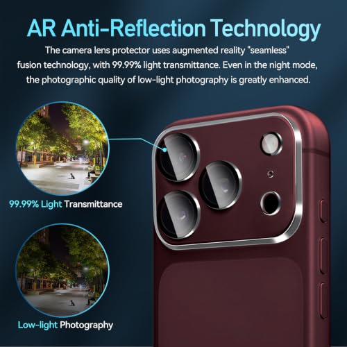 ivoler 4-Pack Camera Lens Protector for iPhone 18 Pro 6.3" 2026 - image 4