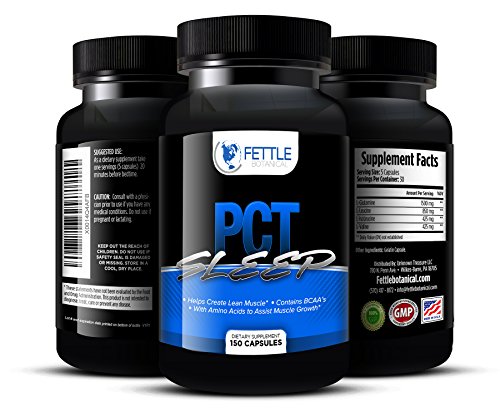 Pct Sleep Post Cycle Supplement Amino Acid Complex BCAA 3200mg Post Cycle Support Sleep Aid For Recovery Muscle Gain 30 Day Cycle Supplement Top Rated PCT Fettle Botanical 150 capsules Pct Sleep Post Cycle Supplement Amino Acid Complex BCAA 3200mg Post Cycle Support Sleep Aid For Recovery Muscle Gain 30 Day Cycle Supplement Top Rated PCT Fettle Botanical 150 capsules