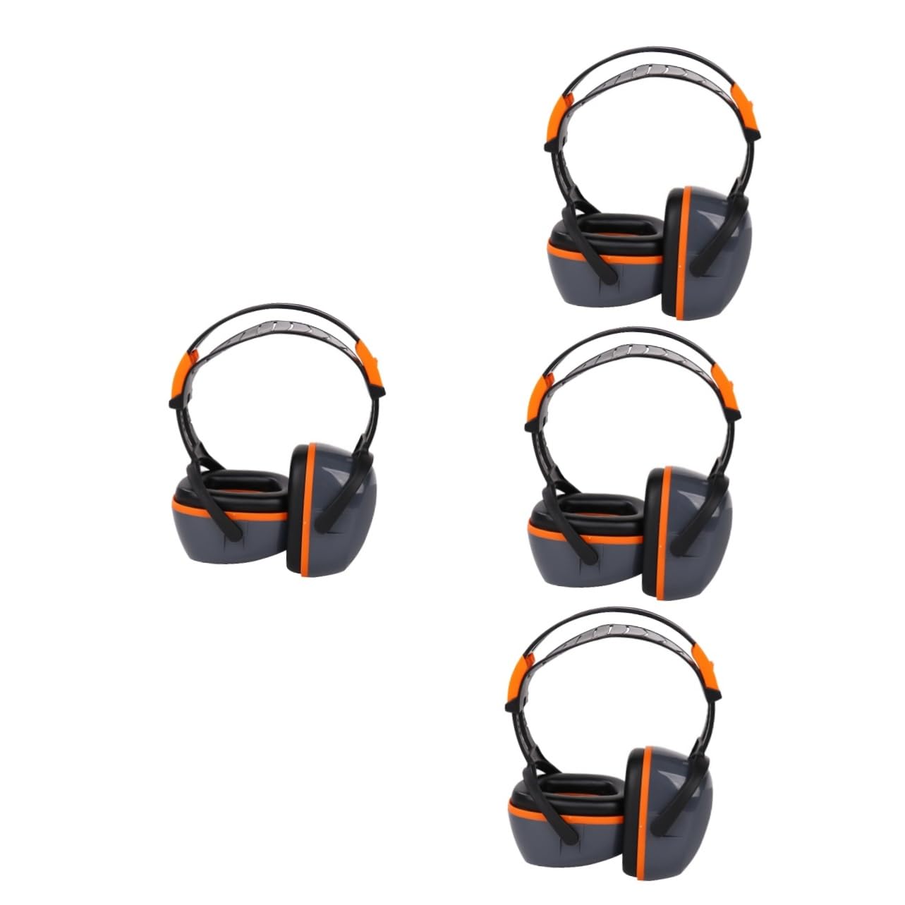 Angoily 4 Piezas Auriculares Estéreo Cancelado Auriculares Reductores De Sonido Cableado Manguito Ruido Auriculares a Prueba De Sonido Protectores Auditivos Protección Auditiva Abs