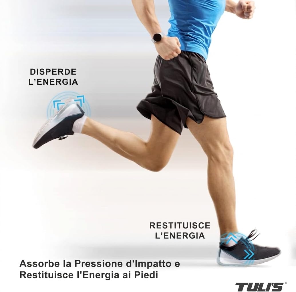 Tuli's Classic Gel Heel Cups Tallonette in gel Grande, 1 Paio | Ammortizzanti – Fastidio al tallone - Fascite plantare & spina calcaneare