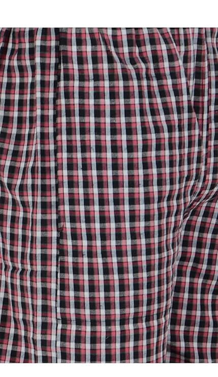 Image of AJH Fashion Cotton Chekered Multicolour Casual Pyjamas for Mens (Pack of 3)
