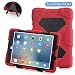 Ipad case,ACEGUARDERĀ® ipad mini case *Slim Military-Duty* Case for kids Rainproof Shockproof Anti-Dirt Drop Resistance Case with with Back Cover Standing for Apple Ipad mini 2/3 (Red-Black)