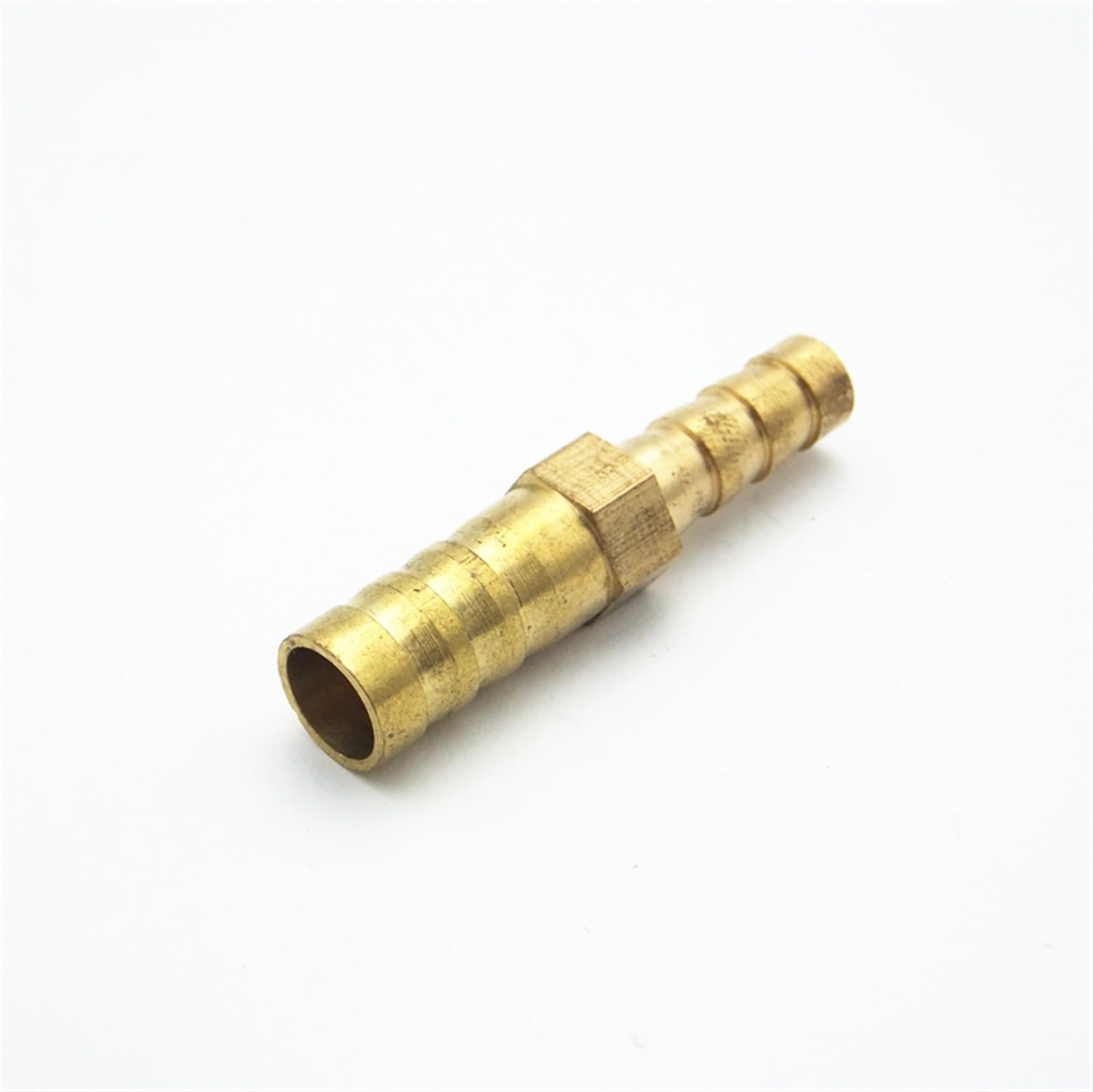 Qinlu-Brass Connector Hose Fitting 4mm 5mm 6mm 8mm 10mm 12mm 14mm 16mm 18mm 20mm Straight Hose Barb Brass Barbed Pipe Fitting Reducer Coupler Connector, corrosion resistance(6 4mm)
