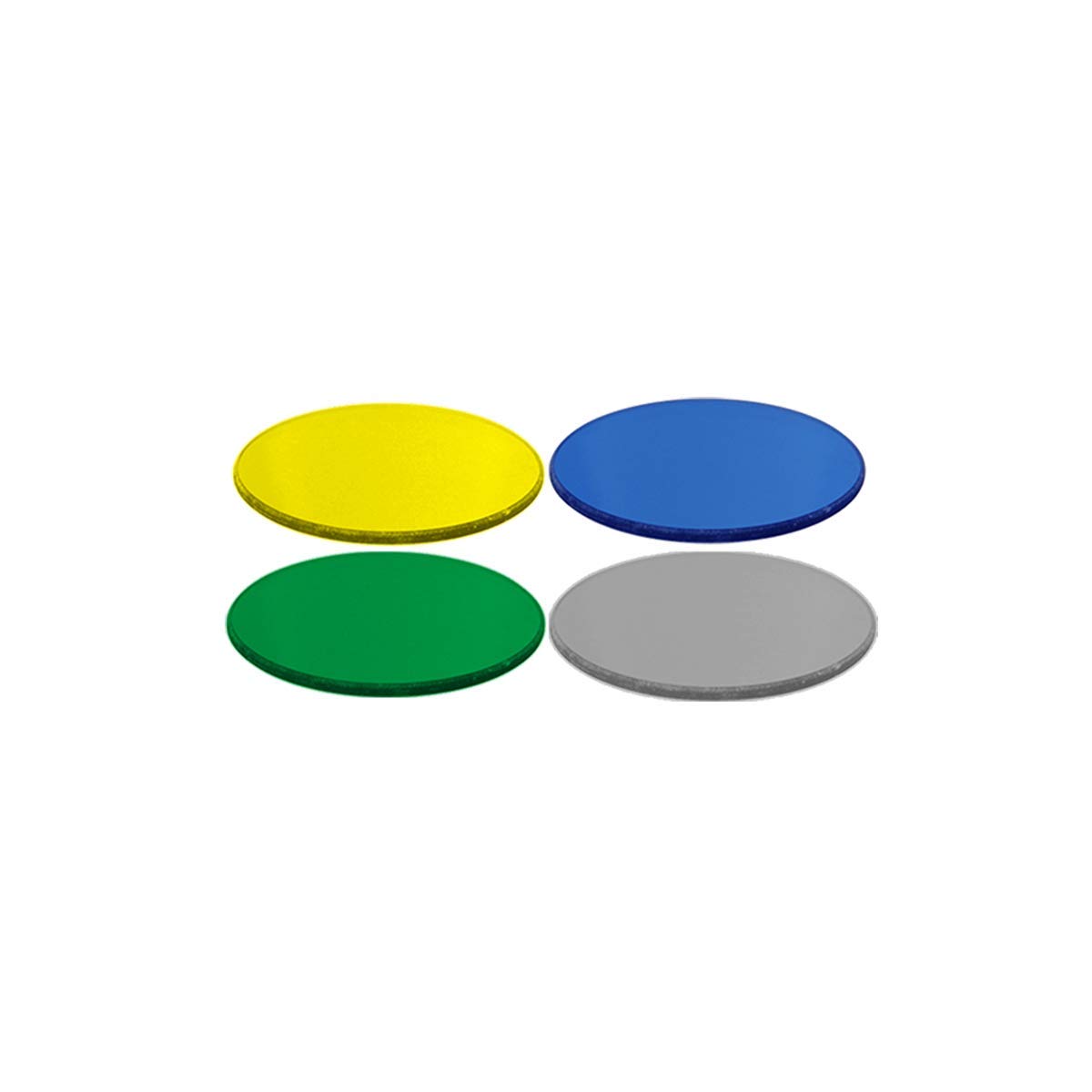 BoliOptics Kit de filtro de color de 32 mm para microscopios compuestos (azul, verde, amarillo, blanco mate) FI02011001