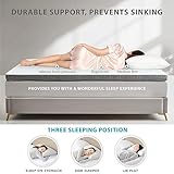 Degrees of Comfort 3 Inch Dual-Layer Memory Foam Mattress Topper Kingsize Bed for Pressure Relieving, 8cm Generous Thickness Mattress Topper King Size with Anti-Slip Breathable Cover 150x200x8cm - Image 4