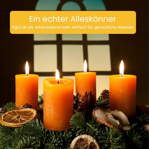 Adventskerzen Figura Santa Bienenwachskerzen 4er Set
