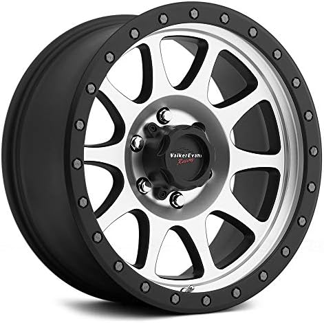 Walker Evans 504MB Legacy Satin Black with Diamond Cut Face Wheel with Painted Finish (20 x 9. inches /6 x 135 mm, 18 mm Offset)