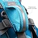 Kurgo Baxter Large, Trekking-Rucksack für Hunde, Verstellbarer Hunde-Rucksack, für Wandern, Laufen, Camping, Schwarz/Orange