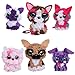 ORB PlushCraft DIY 3D Dog and Cat Gift Set 6 Pack Craft Kit - Mess Free Punch Fabric System, No Sewing Required - Includes 2 Standard Size 3D Pets and 4 Mini Pets - Fun Craft Projects for Boys, Girls
