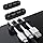 SOULWIT Cable Holder Clips, 3-Pack Cable Management Cord Organizer Clips Silicone Self Adhesive for Desktop USB Charging Cable Nightstand Power Cord Mouse Cable Wire PC Office Home