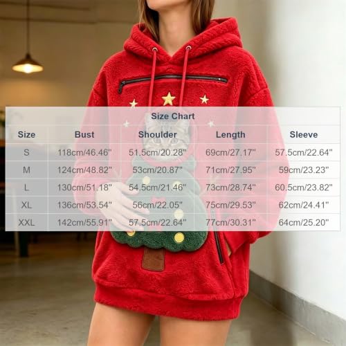 Christmas Pet Pouch Hoodie Wearable Cat Pouch Sweatshirt with Zipper Pouch - image 3