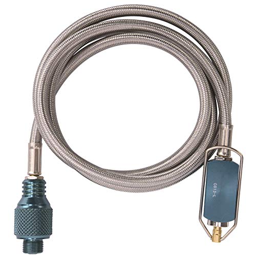 Tubo de extensión de Gas de la Estufa, Estufa de Camping Adaptador de Recarga de Gas Carga de Gas Propano Entrada Salida Tubo de extensión Tubo