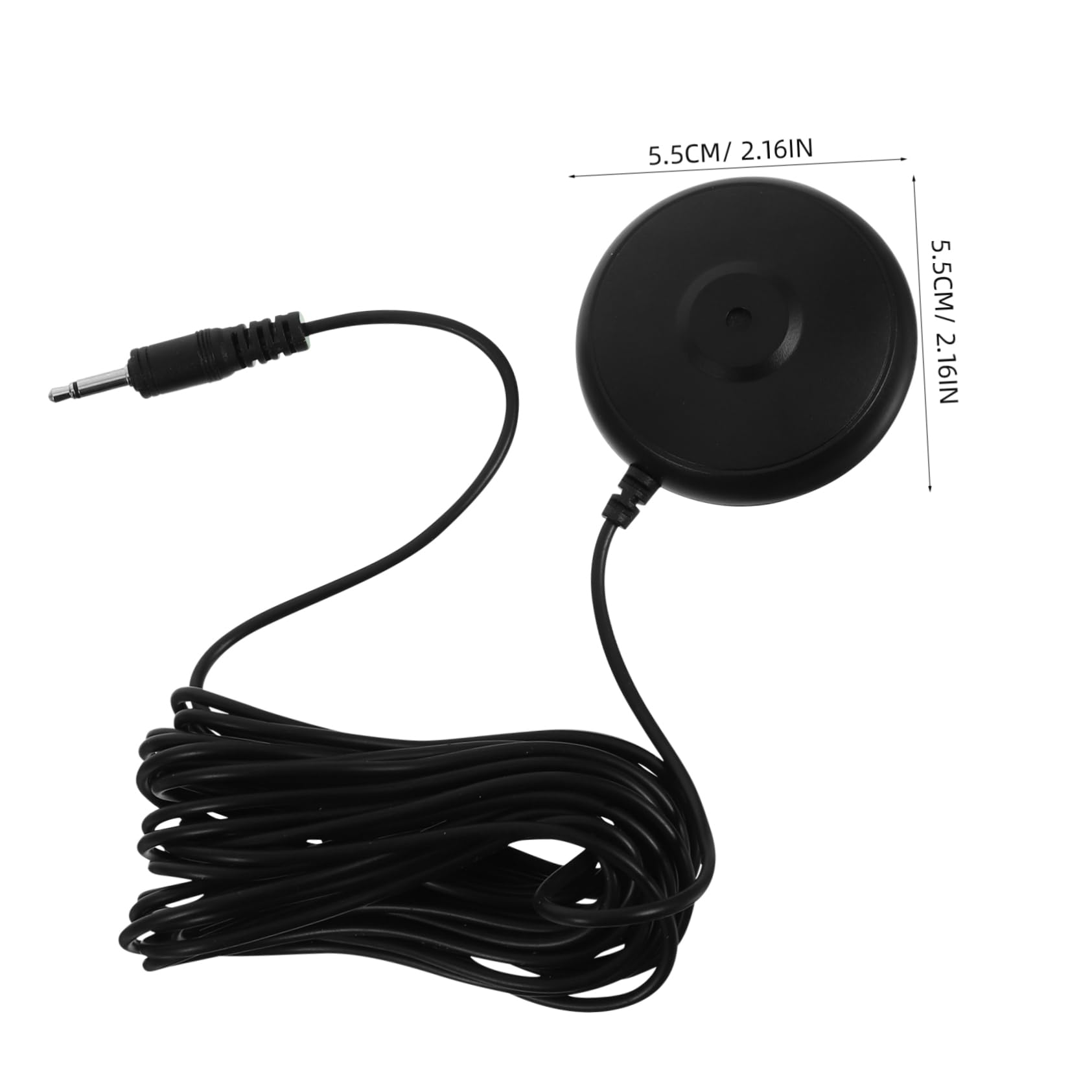 Toyvian Tabletop Conference Microphone with Audio Plug Compact Desk Mic for Online Meetings Voice Recording Gaming and Podcasts Straight Plug for Sound