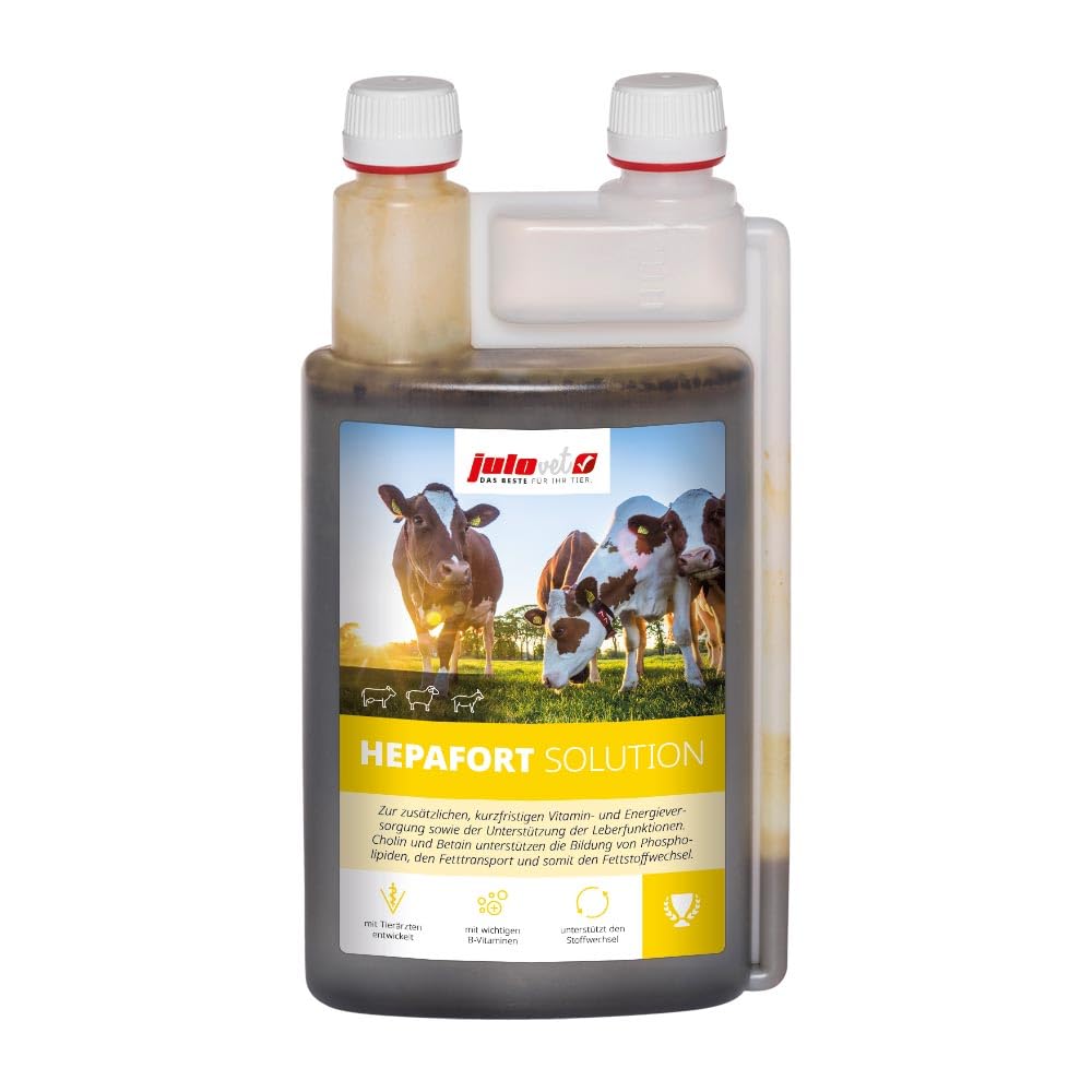 Hepafort Solution | 1 l | Flüssiges Ergänzungsfuttermittel für Rinder, Schafe & Ziegen