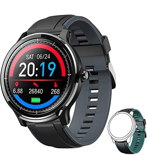 SmartWatch,Reloj Inteligente Impermeable IP68,Bluetooth Relojes Pulsera Actividad Monitor de Sue�o Calor�as Pod�metro Puls�metro Notificaci�n de Llamada y Mensaje para Hombre Mujer para iOS/Android