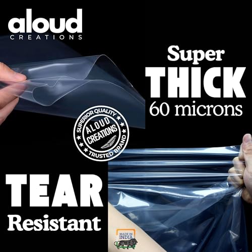 Image of Aloud Creations 50 Pc LDPE Food Grade Plastic Bags for Packaging and Storing | Ideal for Hot or Cold | Liquid Packing Material | 60 Microns Thickness | 8x10 inch | 20x25 cm