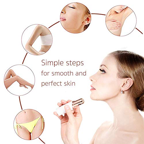 Removedor de pelos faciais feminino, cabeças de substituição 2ª geração para acabamento de toque imp